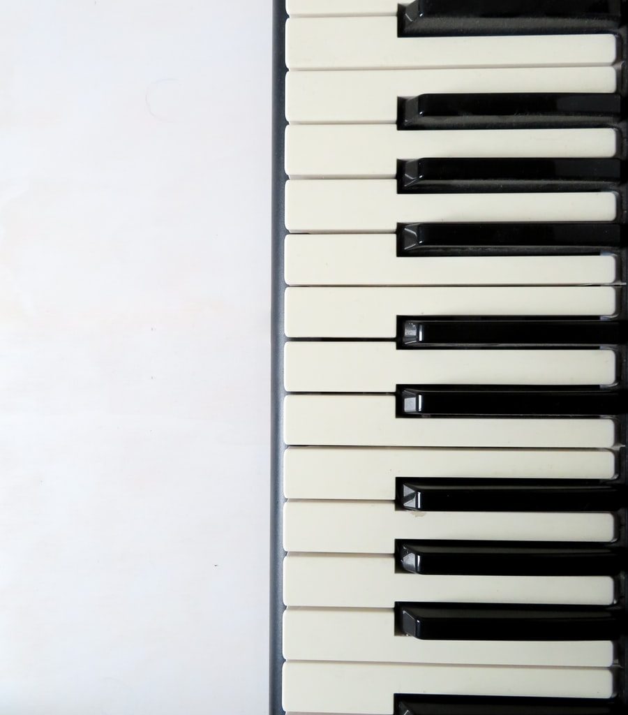 white and black piano keyboard
